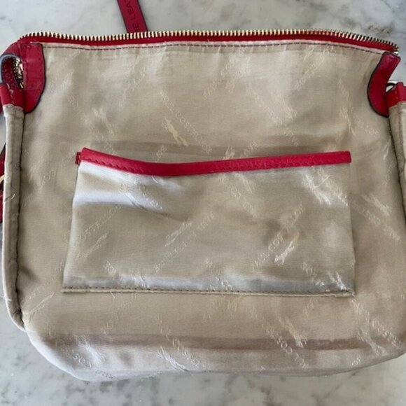 PAUL COSTELLOE Vintage Red Leather Satchel/Shoulder Bag Purse - Picture 12 of 17